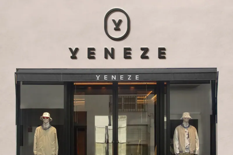 Stucco Storefront Signage PSD Mockup